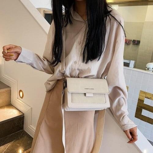 New Korean Version of Small Square Bag Wide Shoulder Travel Bag Ladies Messenger Bag Luxury Designer Crossbody Bag and Purse