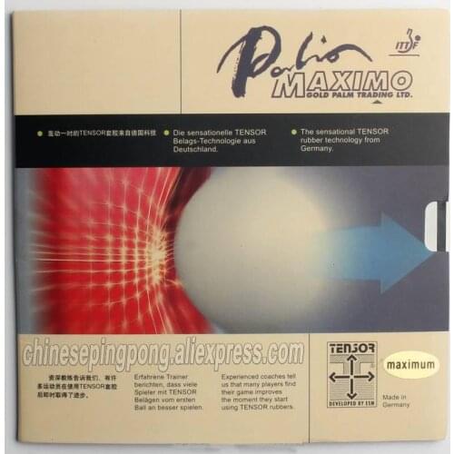 Palio official MAXIMO TENSOR table tennis rubber pimples in made in Germany high elastic and speed spin ping pong game
