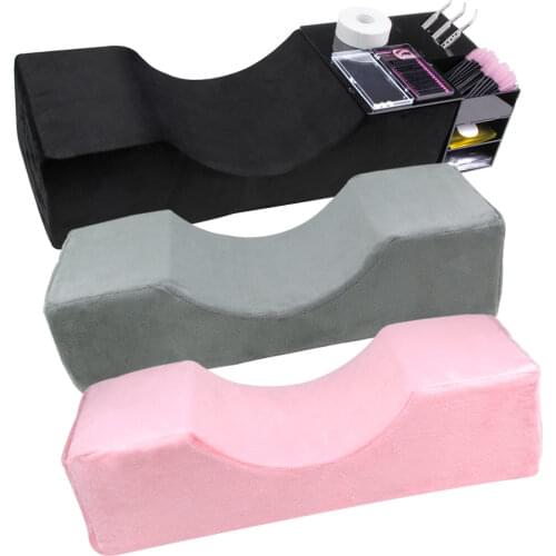 Lash Pillow Neck Support Eyelash Pillow Soft Grafting Eyelashes Memory Foam Eyelash Extension Pillow With Pocket Makeup Salon