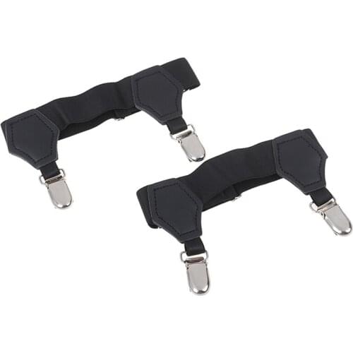 1 Pair Sock Suspenders Garter Belt Adjustable Elastic Garter Leg Braces Clip