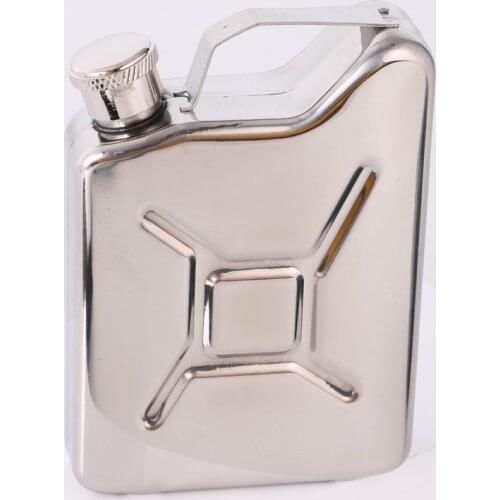 50pcs Practical 5 oz Jerrycan Oil Jerry Can Liquor Hip Flask Wine Pot Stainless Steel Jerrican Fuel Petrol Gasoline Can