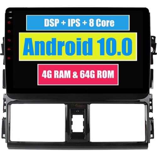 RoverOne Android 10 Car Multimedia Player For Toyota Vios Yaris L 2013 - 2015 Autoradio Bluetooth Radio Stereo Navigation DSP