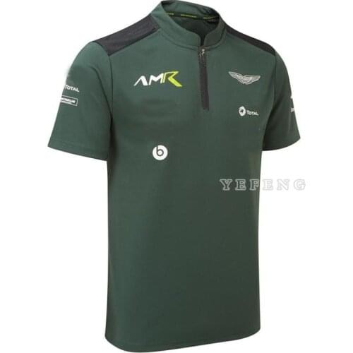 Motorsport F1 Martin Team Racing Summer Car Fan Brand Polo Shirt Men‘s Quick Drying Breathable Street Equipment Casual Collar