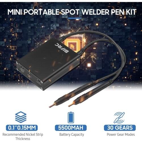Portable Spot Welding Pen Spot Mini Spot Welding Machine for Lithium Battery 30-gear Adjustable with Split-type Welding Pen