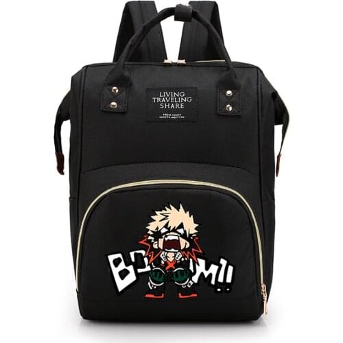 My Hero Academia Anime Backpack Bakugou Print Schoolbags High Capacity Shoulderbags MHA Cosplay Laptop Bags Travelbags 2021