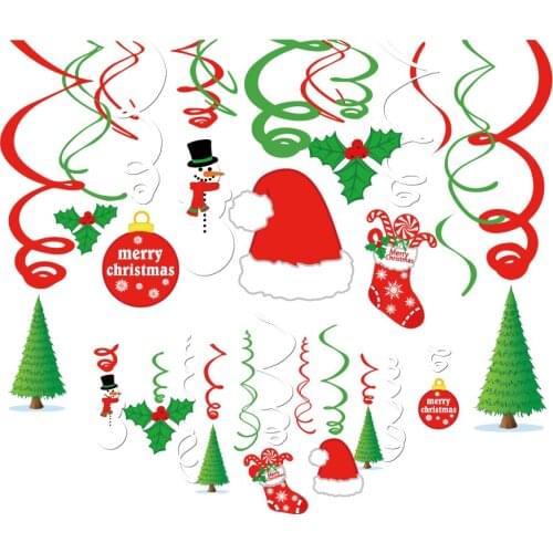 Merry Family Christmas Parties Decorations For Home DIY Party Balloons Disposable Tableware Sets Family Party Favors Supplies