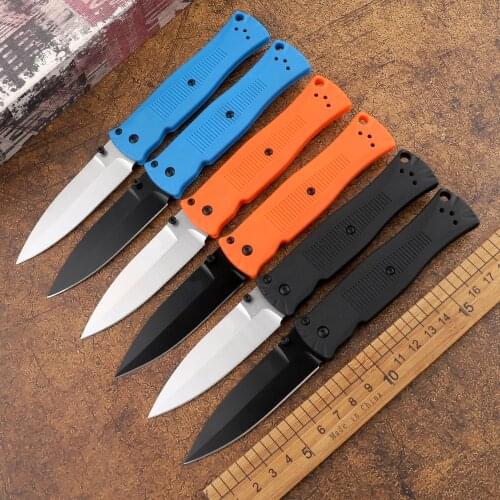 530 folding knife 8cr13mov blade EDC survival pocket tactical rescue outdoor camping nylon fiber handle fishing tool
