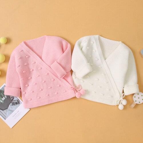 2020 Spring Winter Infant Baby Girls Kids Knitted Sweaters Clothes Long Sleeve Woolen Pullovers Sweater Tops Outfits 0-5Y