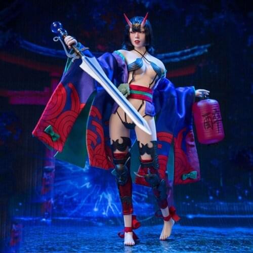 1/6 ALPHA K002 Night of Hundred Ghosts Shutendouji Female Figure Model 12'' Action Figure Dolls Full Set For Collection