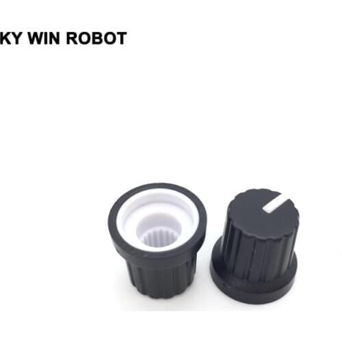 10PCS /lot Volume Control Rotary Knobs For 6mm Dia Knurled Shaft Potentiometer Durable