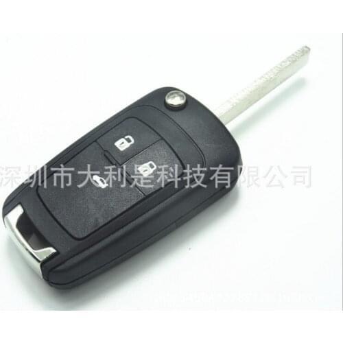 200pcs Flip Folding Key Shell For Chevrolet Cruze Remote Key Case Keyless Fob 2 3 4 Button blade Car Key Cover
