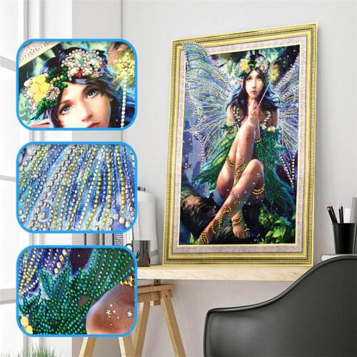 Special shape diamond painting DIY 5D part diamond cross stitch set girl crystal rhinestone series diamond embroidery