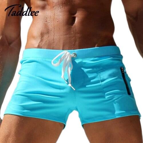 Taddlee Brand Man Men Swimwear Boxer Trunks Swimsuits Mens Swim Boxer Shorts Surf Board Shorts Plus Europe Size Swimming Wear