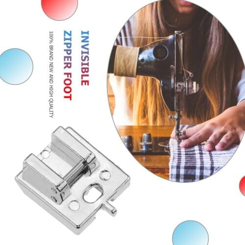 Domestic Sewing Machine Accessories Invisible Zipper Foot Zipper Sewing Machine Metal Multipurpose Sewing Presser Foot