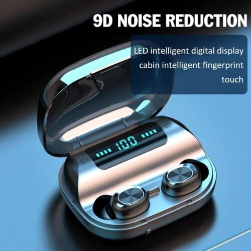 F9-263 Wireless Bluetooth Earphones Led Display Battery Mini Headphones Suitable For Android And Ios Gaming Headset