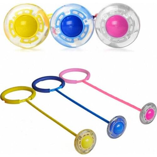 Flash Jumping Rope Ball Kids Outdoor Fun Sports Toy Jumping Ring Ball Sport Gaming Fitness Bouncing Reaction Training Ball Toys
