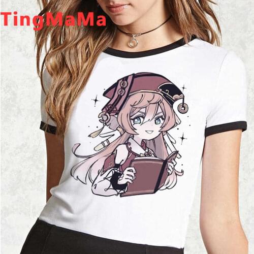 Genshin Impact Keqing clothes men ulzzang 2021 couple harajuku aesthetic top tees clothes kawaii