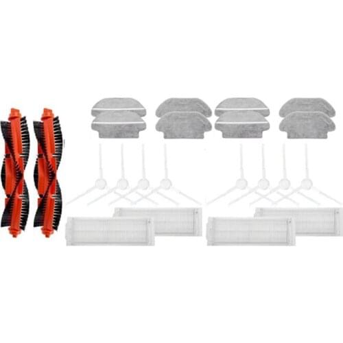 Hot TOD-Hepa Filter Roller Spin Brush Mop Cloth for Xiaomi Mijia LDS STYJ02YM /Conga 3490 Viomi V2 PRO V3 Robot Vacuum Cleaner