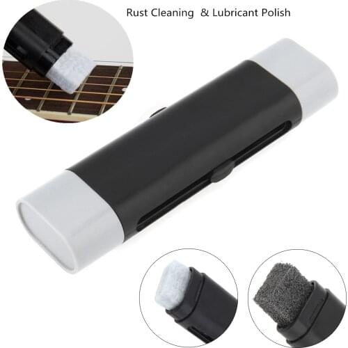 Guitar Rust Cleaning Tool Fingerboard Cleaner & Lubricant Polish 2 IN 1 for Guitar Bass Ukulele Violin Stringed Instruments