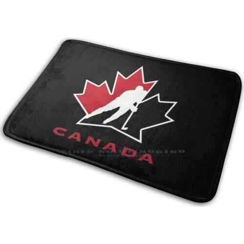 Canadian Amateur Hockey Mat Rug Carpet Anti-Slip Bedroom Entrance Door Mat Oilers Canucks Canadiens