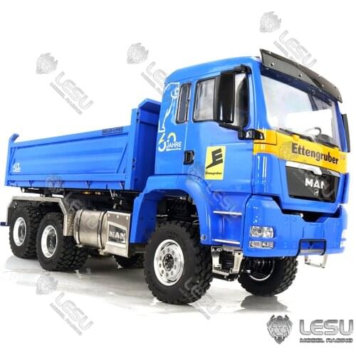 Three-way Dumper Truck Hydraulic LESU 1/14 RC MAN TGS Model Lights Sound ESC Cab