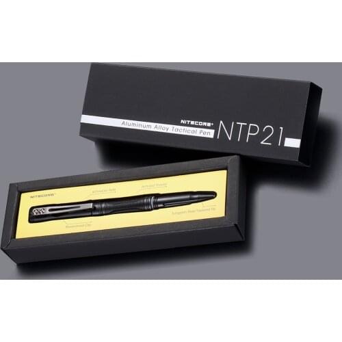 NITECORE NTP21 Multi-functional Tactical Pen Lightweight Glass breaker Portable Self-Defense Tool Aluminum Alloy Pen