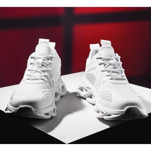 Deporte white shoe woven man fashion slip zapatillas for causal goma mesh comfort knitting mannen spring hot sapato sports men