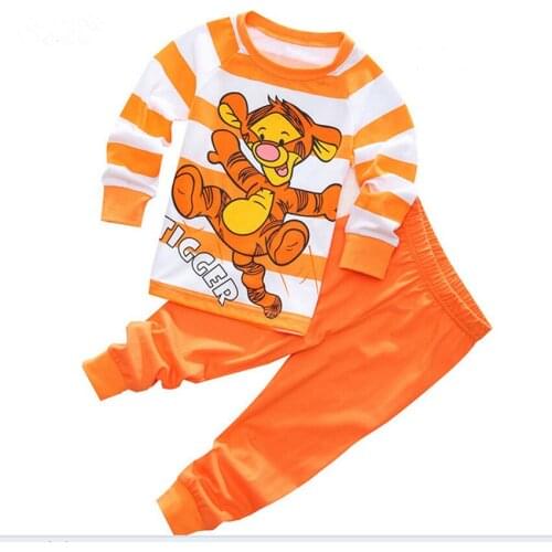 New Kids Pajamas Sets Boys Cartoon Tiger Styling Baby Kids Pijama Infantil Pyjama Girl Home Clothes Children Christmas Sleepwear