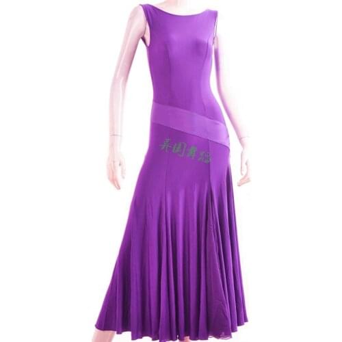 Ballroom dance Modern dance slim sleeveless dress W12020