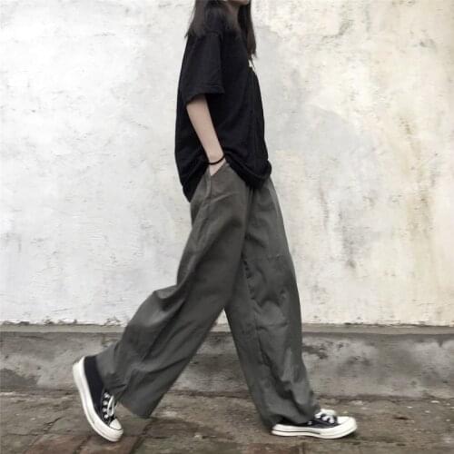 Mazefeng Unisex Straight Casual Solid Wide Leg Trousers Men Streetwear Suit Full-Length Pants Women Loose High Quality Suit Pant