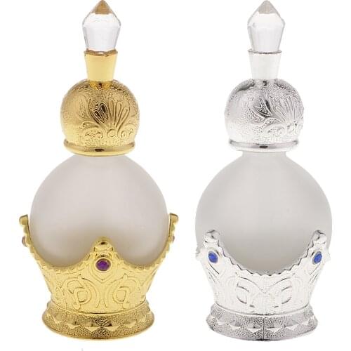 15ml Antique Vintage Empty Glass Perfume Spray Bottle Atomizer Elegant for Lady Women Gift Refillable Perfume Bottle Woman