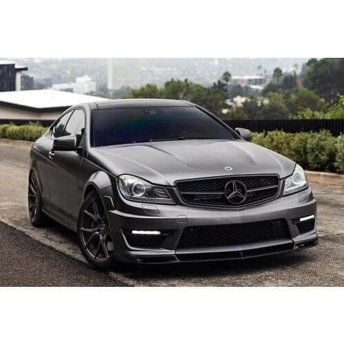 Sexy2021 W204 Fit for Benz 507 C63 Modified Carbon Fiber Small Paage v Front Spade Skirt Rear Lip Tail