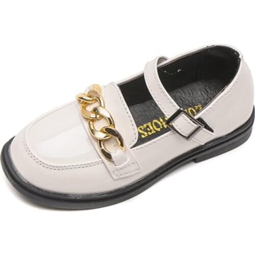 Princess Student Dance Shoes Childrens Shoes Autumn New British Style Girls' Leather Shoes Soft Sole All-match Fashion 26-36