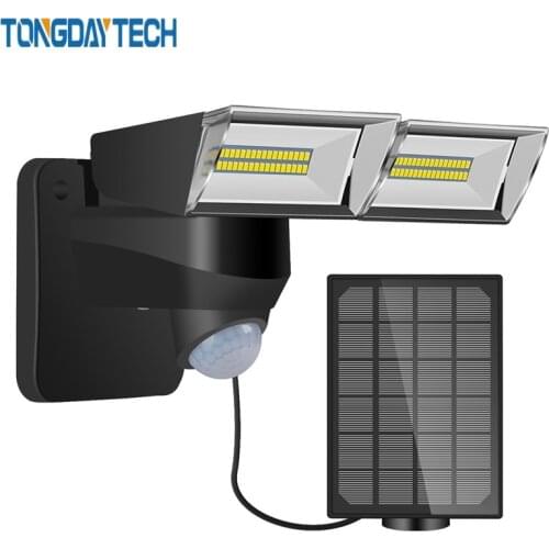 Tongdaytech Solar Light PIR Motion Sensor Outdoor 3 Modes Solar Wall Lamp Waterproof Energy Saving Security Garden Yard Lights