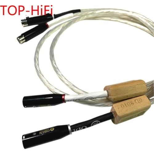 TOP-HiFi Single Crystal Silver Nordost Odin XLR Balanced Reference Interconnect Cable 3pin XLR Male to Female Audio Cable