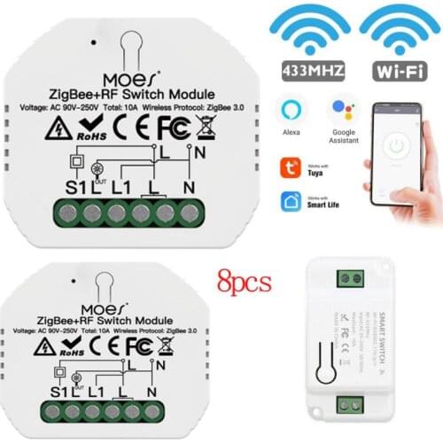Tuya ZigBee 3.0 Wifi DIY Smart Wireless Remote Switch For XiaoMi Domotica Light Controller Module Work With Alexa Google Home