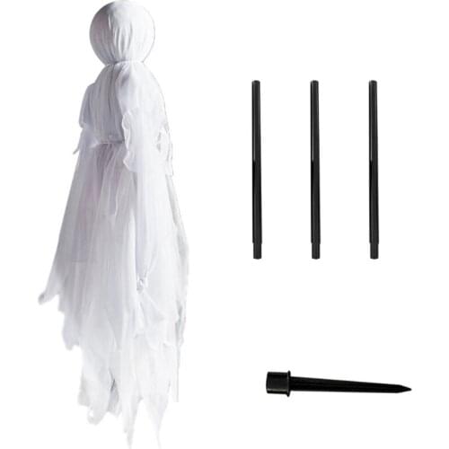 Witch Holding Hands Scary Creepy Light Up Yard for Outdoor Home Veranda Park Chair Path Halloween Decoration Props