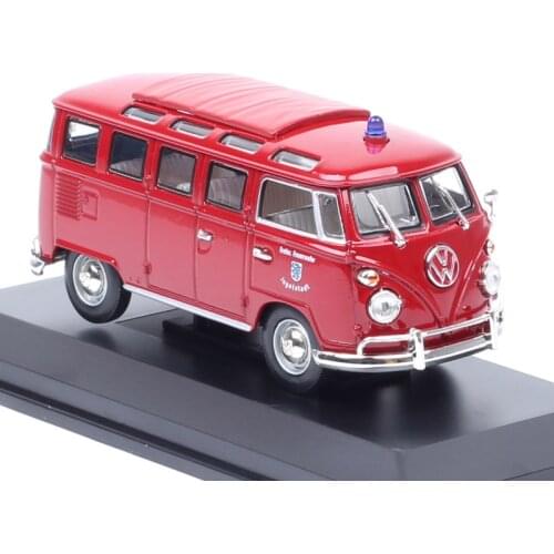 1/43 Road signature vintage Germany 1962 VW Micobus fire truck bus Diecasts & Toy Vehicles scale car toy model gift of kids boys