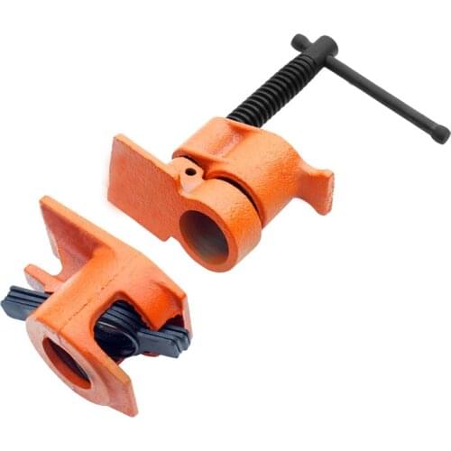 1pc 1/2 Inch Heavy Duty Pipe Clamp for Woodworking Wood Steel Cast Iron Tube Clip Quick Fixture Carpenter Tool Hardware Fastener