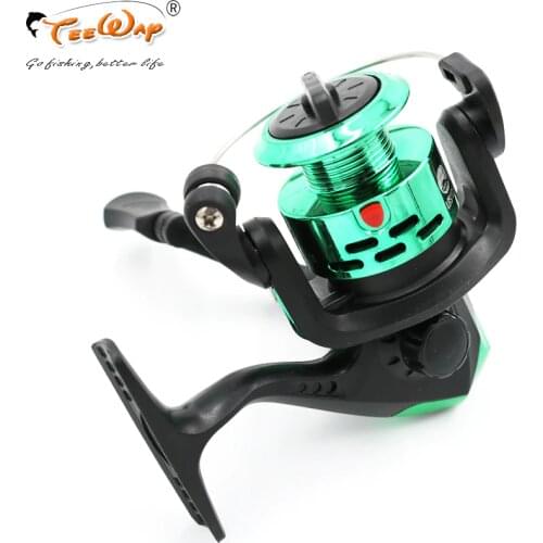 Teeway Brand TNR 200 Spinning Fishing Reels Carp Ice Fishing Gear 5.2:1 Real 3BB Spool RJ-02 without fishing rod