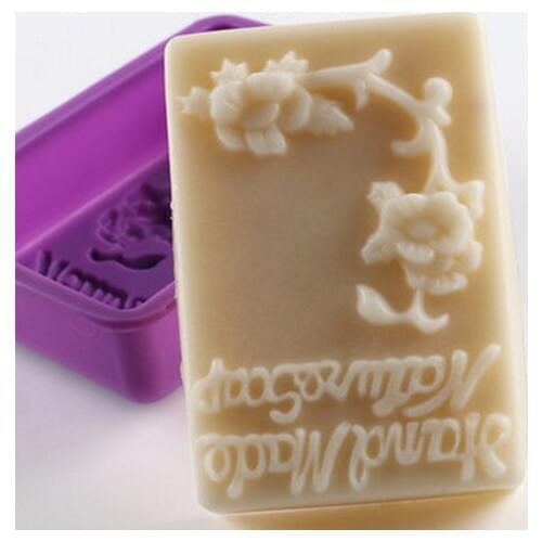 1pcs Square Flower (xj505) Silicone Handmade Soap/Cake Mold Crafts DIY Mold