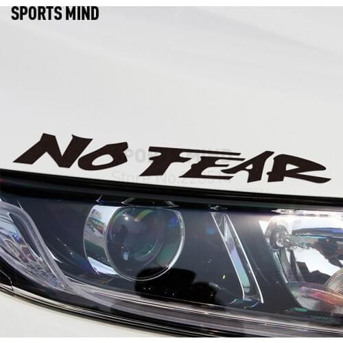 10 PCS Sports Mind Car Styling No Fear Car Sticker For Ford BMW VW volkswagen Citroen PEUGEOT MITSUBISHI TOYOTA car accessories