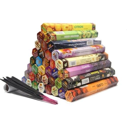 1 Box Tulip Flavors Tibetan Incense Sticks Indian Incense White Sage Flavor Sandalwood Incense Meditation Home Fragrance