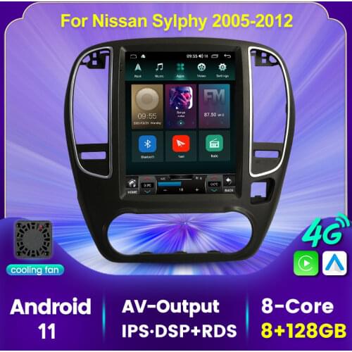 9.7"Android 11 6+128G 8-Core Car Radio Stereo Multimedia Headunit For Nissan Sylphy 2005-2012 carplay DSP+RDS IPS