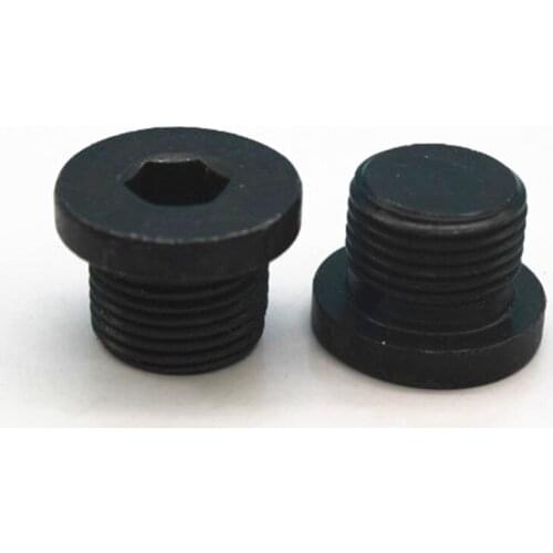 4pcs M8 M10 M12 M14 M16 Allen gag screws hexagon socket oil block fine teeth screw fines buckle bolts wire plug bolt black color