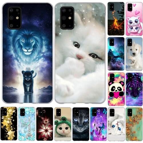 For Samsung Galaxy S20 Phone Case TPU Coque For Samsung S20 Relief Cartoon Printed Cover Silicone For Samsung S20 Shell Bumper