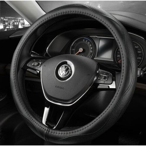Suitable for Volkswagen VW Santana Golf Passat Tuyue Tango polo leather steering wheel cover