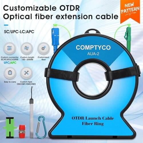 COMPTYCO SC/FC/ST/LC-UPC/APC OTDR Dead Zone Eliminator,Fiber Rings 1000M Fiber Optic OTDR Launch Cable Box SC/UPC-LC/APC
