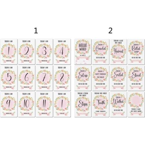 Baby Cards for Milestone Moments Unisex Designed Photo Cards Including Pregnancy and Key Age Markers Baby Shower Gift