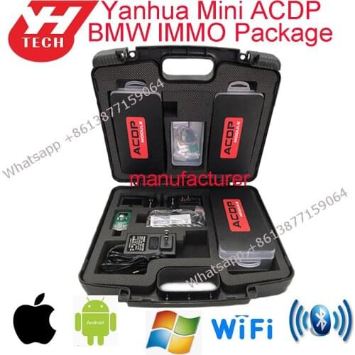 Yanhua Mini ACDP IMMO Package for BMW FEM/BDC CAS1/2/3/CAS3+/CAS4/CAS4+DME ISN code read Allkeylost OBD or without solder